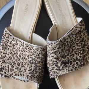 Bottega Veneta Brown Leopard Sandals